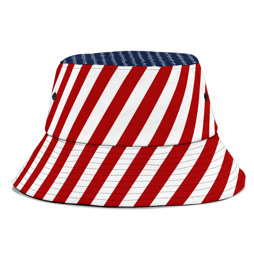 Trump USA Flag Bucket Hat